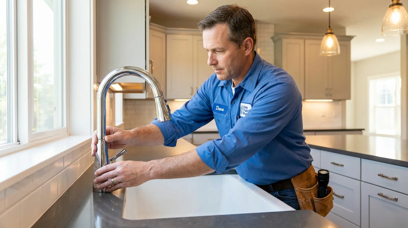 Kitchen faucet installation by Johns Plumbing LLC in Lavon